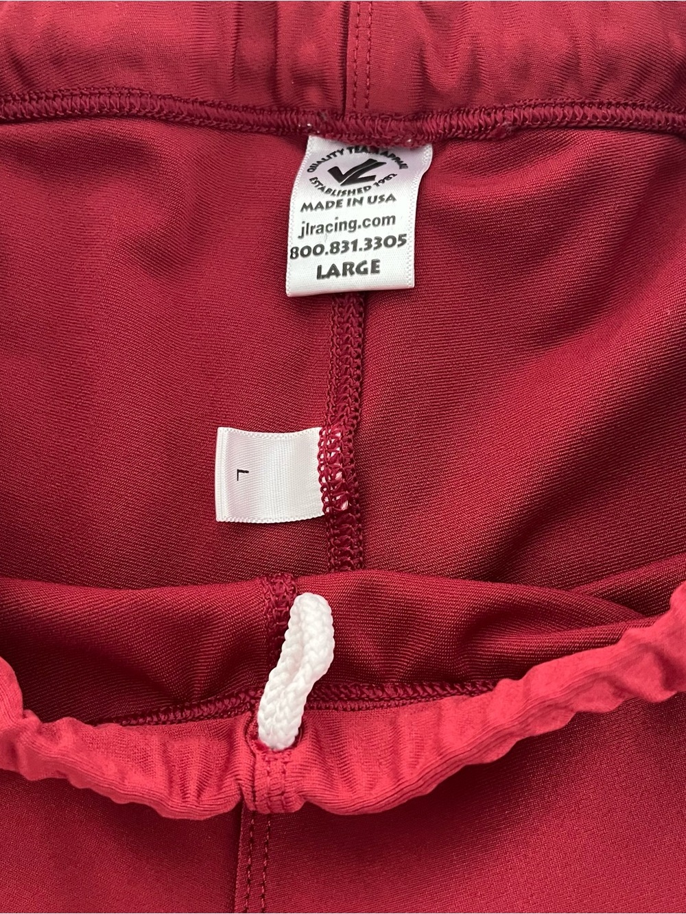 Men’s JL Racing Rowing Compression Shorts Red Size Large - Picture 5 of 5
